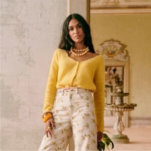 Sezane Yellow Women's Sweater